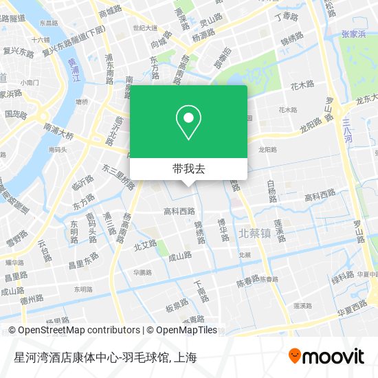 星河湾酒店康体中心-羽毛球馆地图