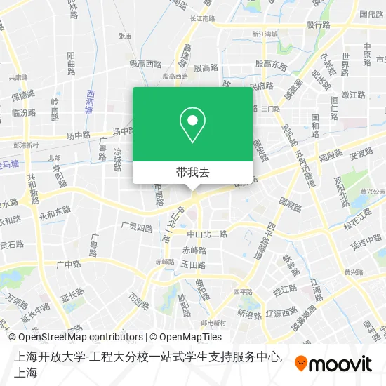 上海开放大学-工程大分校一站式学生支持服务中心地图