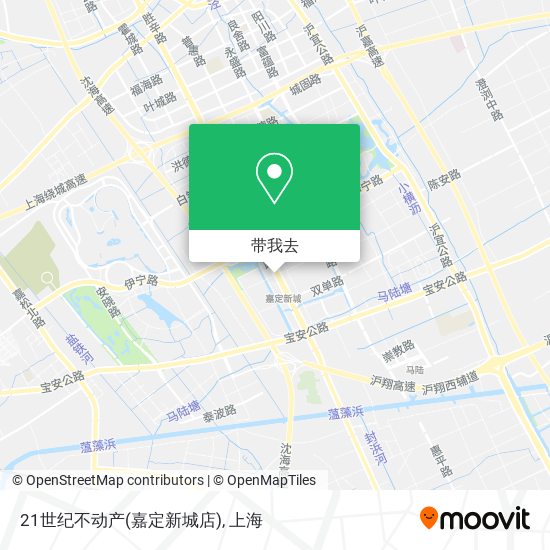 21世纪不动产(嘉定新城店)地图