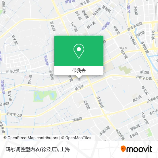 玛纱调整型内衣(徐泾店)地图