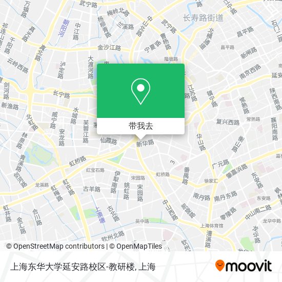 上海东华大学延安路校区-教研楼地图