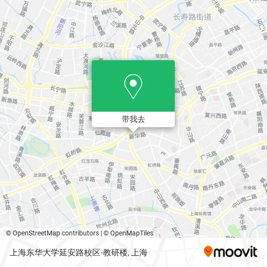 上海东华大学延安路校区-教研楼地图