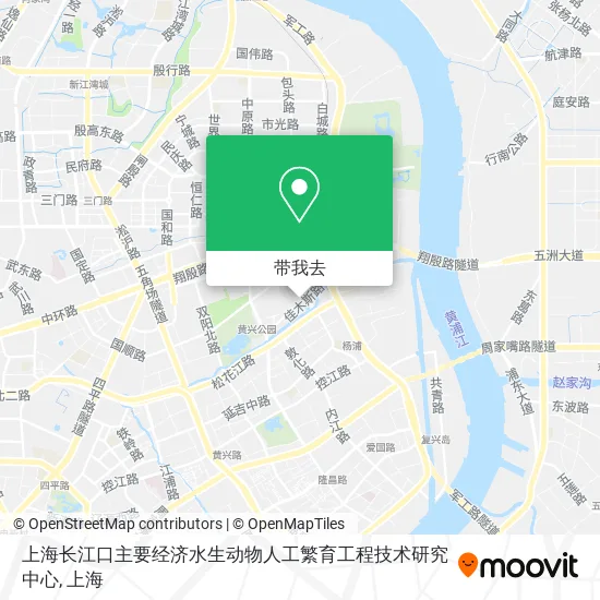 上海长江口主要经济水生动物人工繁育工程技术研究中心地图