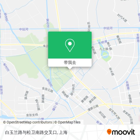 白玉兰路与松卫南路交叉口地图