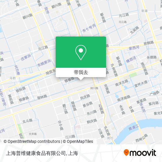 上海普维健康食品有限公司地图