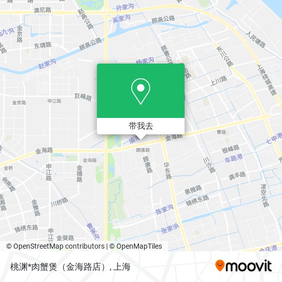 桃渊*肉蟹煲（金海路店）地图