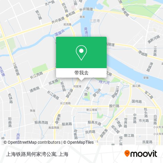 上海铁路局何家湾公寓地图