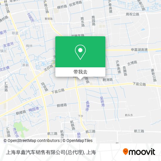 上海阜鑫汽车销售有限公司(总代理)地图