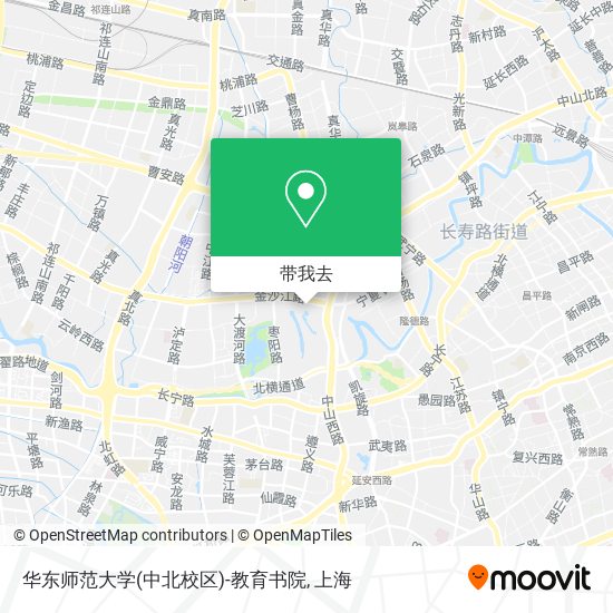 华东师范大学(中北校区)-教育书院地图