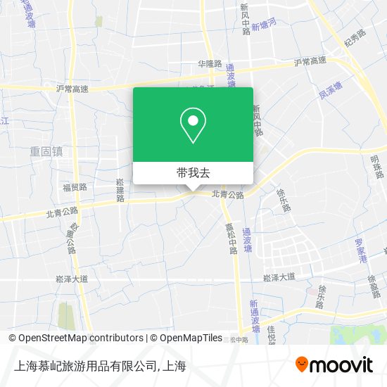 上海慕屺旅游用品有限公司地图