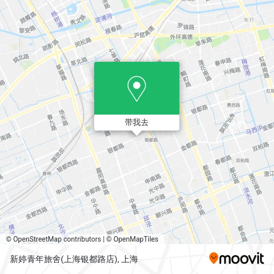 新婷青年旅舍(上海银都路店)地图