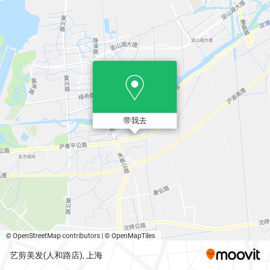 艺剪美发(人和路店)地图