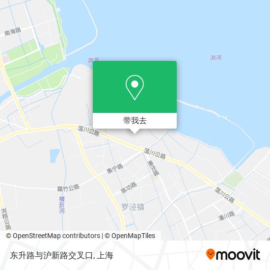 东升路与沪新路交叉口地图