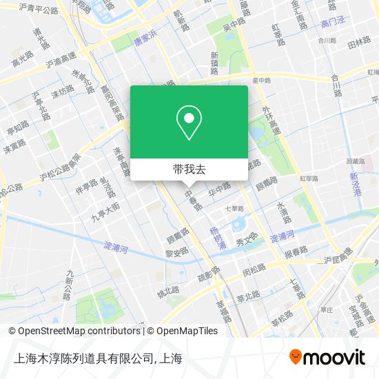 上海木淳陈列道具有限公司地图