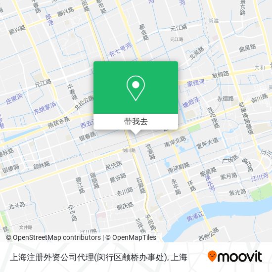 上海注册外资公司代理(闵行区颛桥办事处)地图