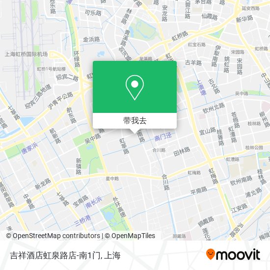 吉祥酒店虹泉路店-南1门地图