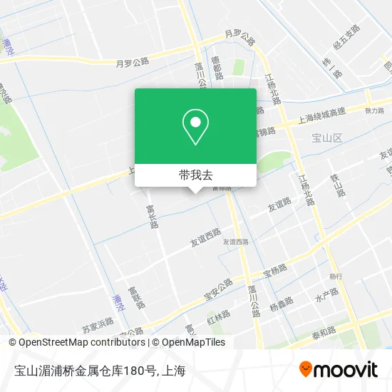 宝山湄浦桥金属仓库180号地图