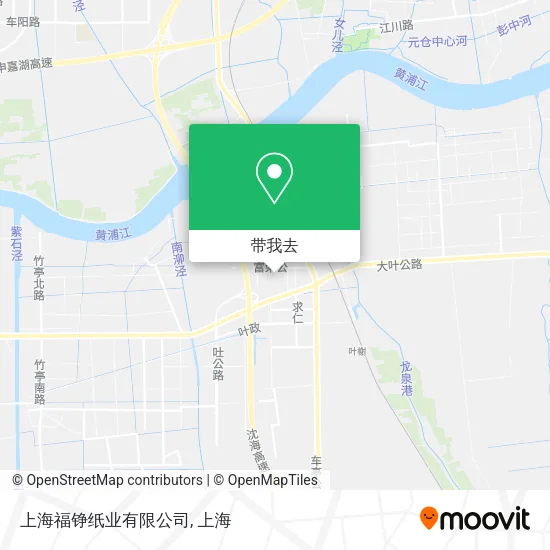 上海福铮纸业有限公司地图