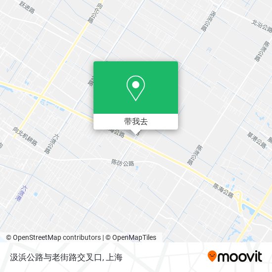 汲浜公路与老街路交叉口地图