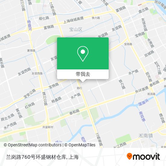兰岗路760号环盛钢材仓库地图