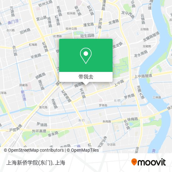 上海新侨学院(东门)地图