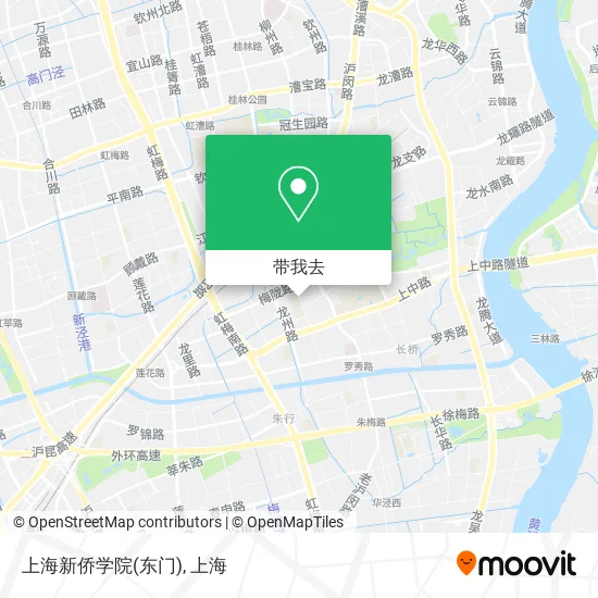 上海新侨学院(东门)地图