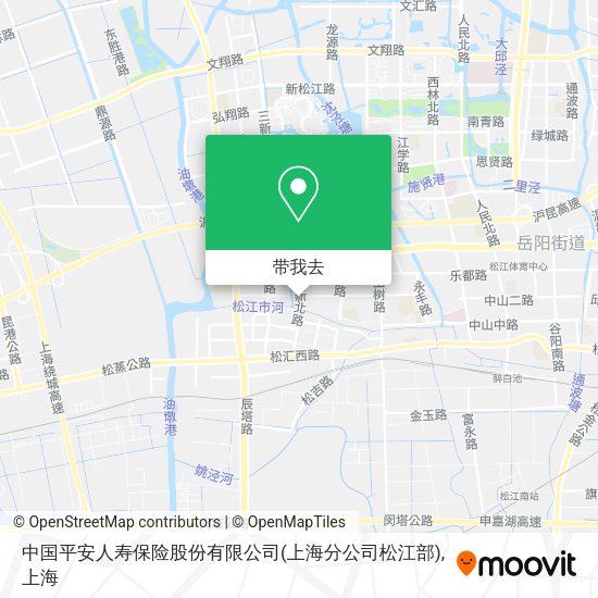 中国平安人寿保险股份有限公司(上海分公司松江部)地图