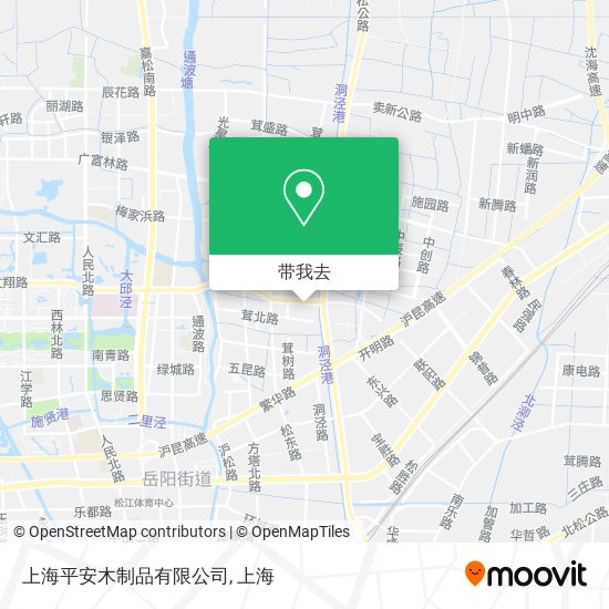 上海平安木制品有限公司地图