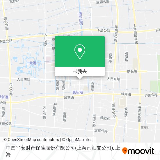 中国平安财产保险股份有限公司(上海南汇支公司)地图