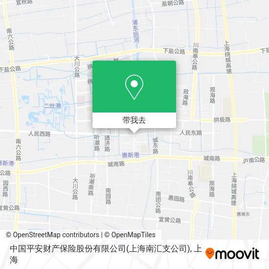中国平安财产保险股份有限公司(上海南汇支公司)地图