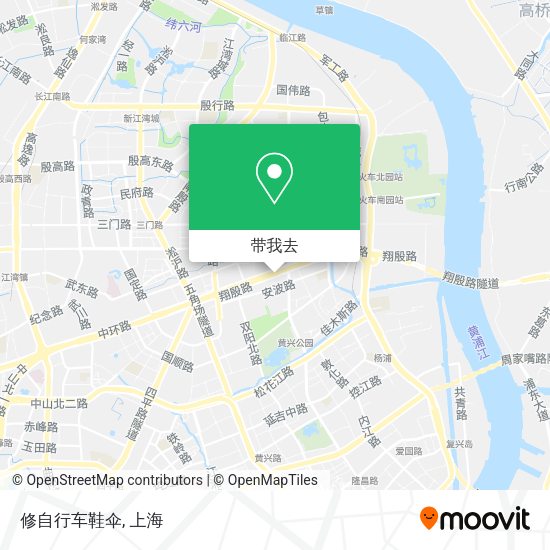 修自行车鞋伞地图