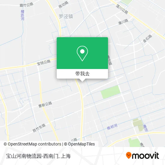 宝山河南物流园-西南门地图