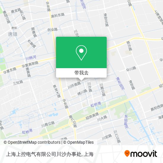 上海上控电气有限公司川沙办事处地图