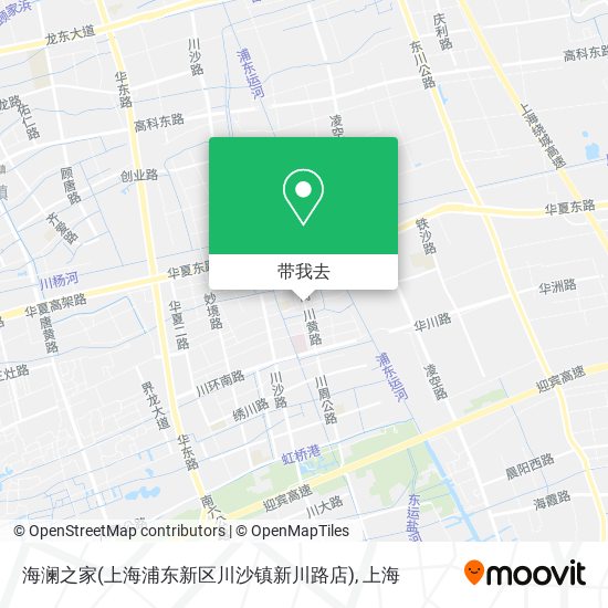 海澜之家(上海浦东新区川沙镇新川路店)地图