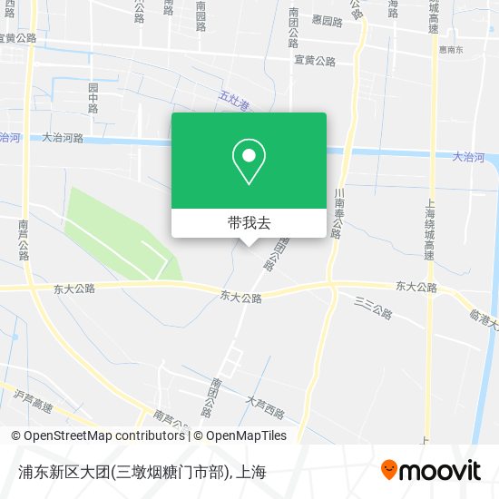 浦东新区大团(三墩烟糖门市部)地图