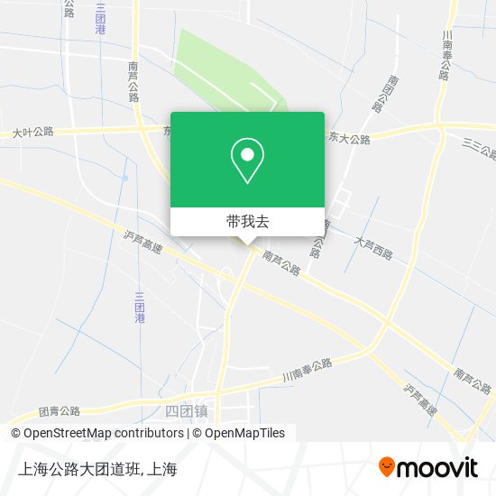 上海公路大团道班地图