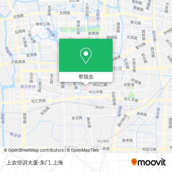 上农培训大厦-东门地图