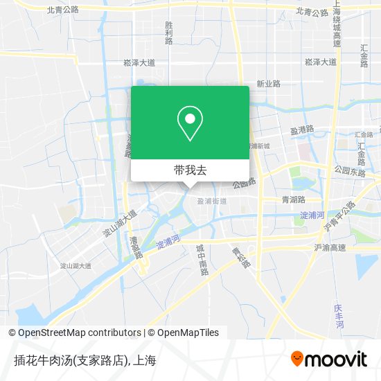 插花牛肉汤(支家路店)地图