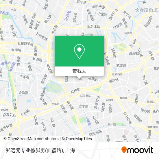 郑远元专业修脚房(仙霞路)地图