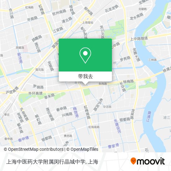 上海中医药大学附属闵行晶城中学地图