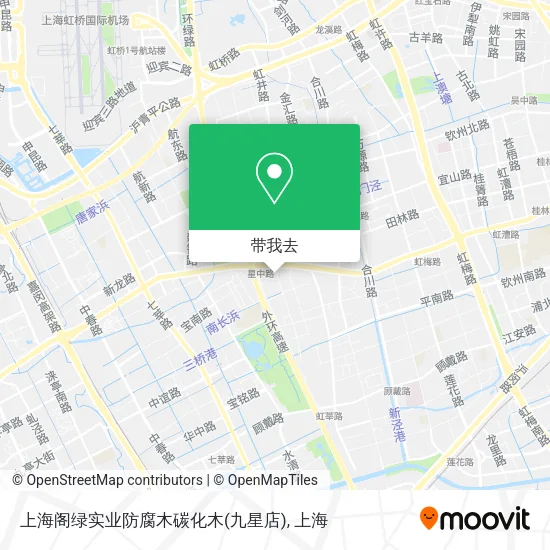 上海阁绿实业防腐木碳化木(九星店)地图
