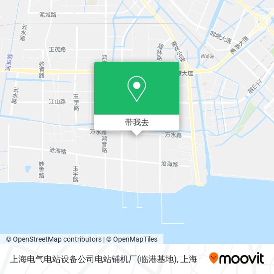 上海电气电站设备公司电站铺机厂(临港基地)地图
