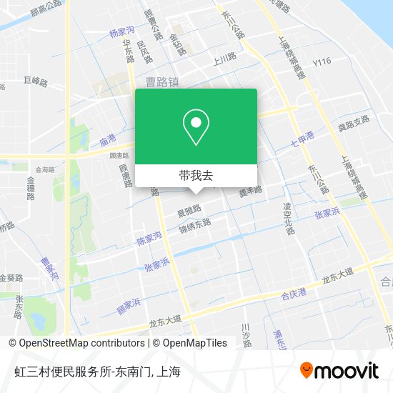 虹三村便民服务所-东南门地图
