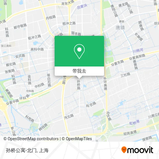 孙桥公寓-北门地图