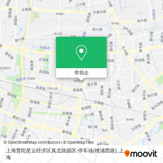 上海普陀星云经济区真北路园区-停车场(桃浦西路)地图