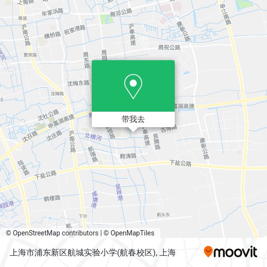 上海市浦东新区航城实验小学(航春校区)地图