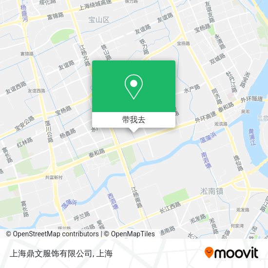 上海鼎文服饰有限公司地图