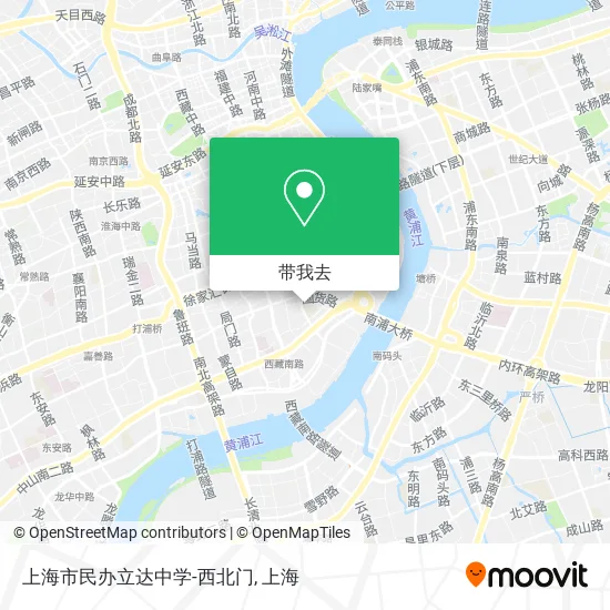上海市民办立达中学-西北门地图