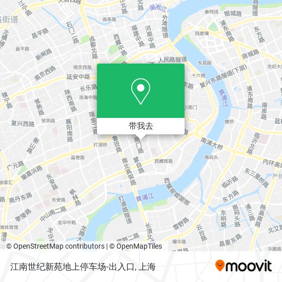 江南世纪新苑地上停车场-出入口地图