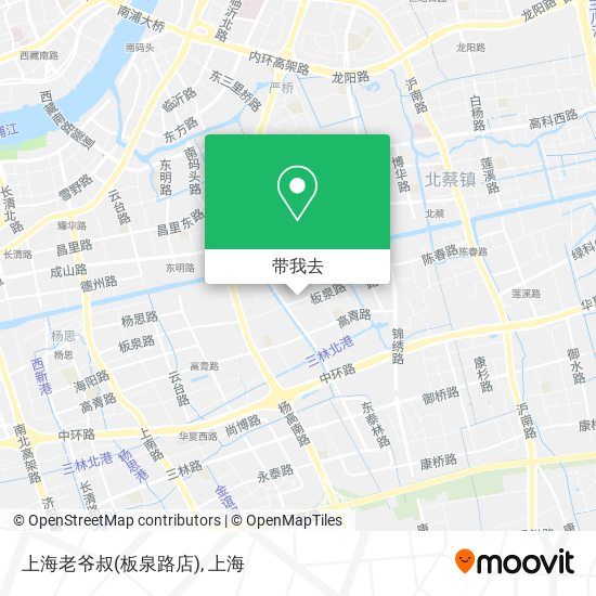 上海老爷叔(板泉路店)地图